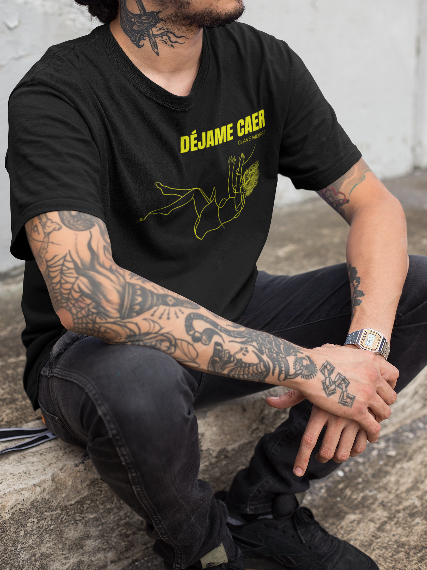 Playera Déjame Caer - Clave Morse