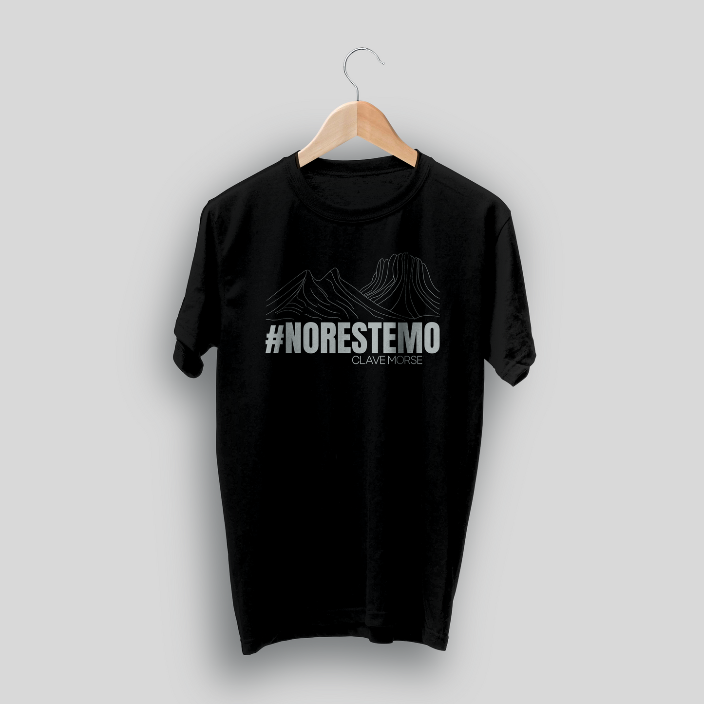 Playera Negra #NORESTEMO – Clave Morse