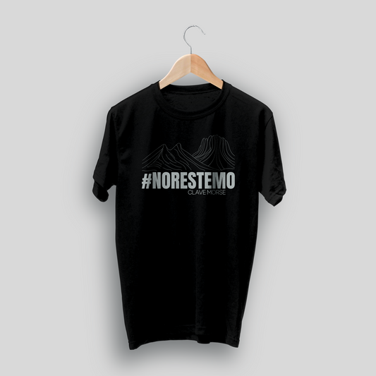 Playera Negra #NORESTEMO – Clave Morse