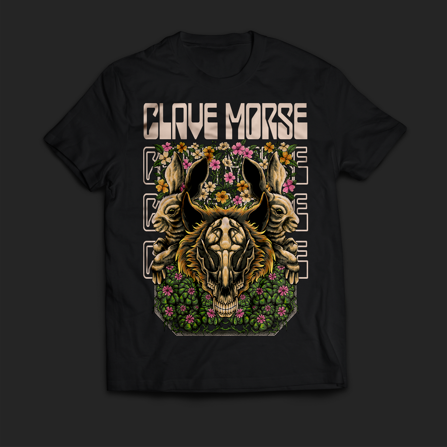 Playera Clave Morse Fox Skull